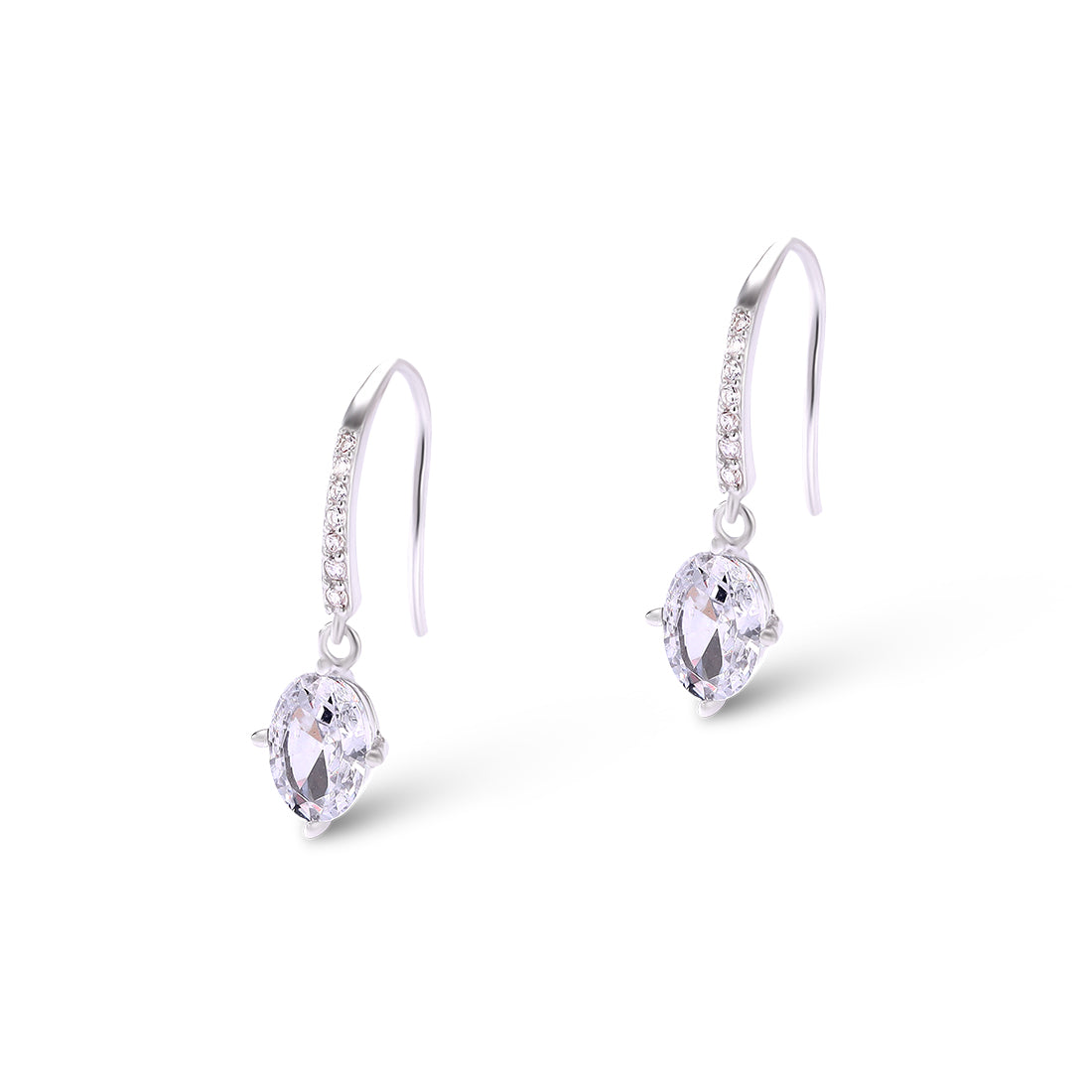 Elegant Teardrop Crystal Dangle Earrings – Sterling Shine Earrings for Women | joolclix