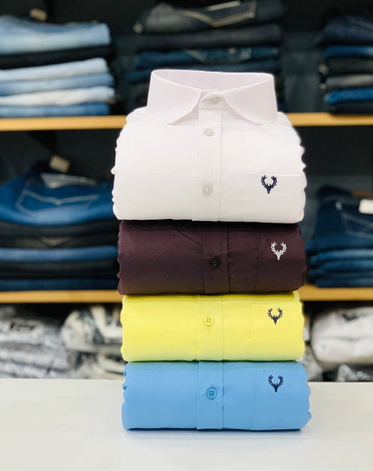 JoolClix™ Premium Solid Casual Shirt