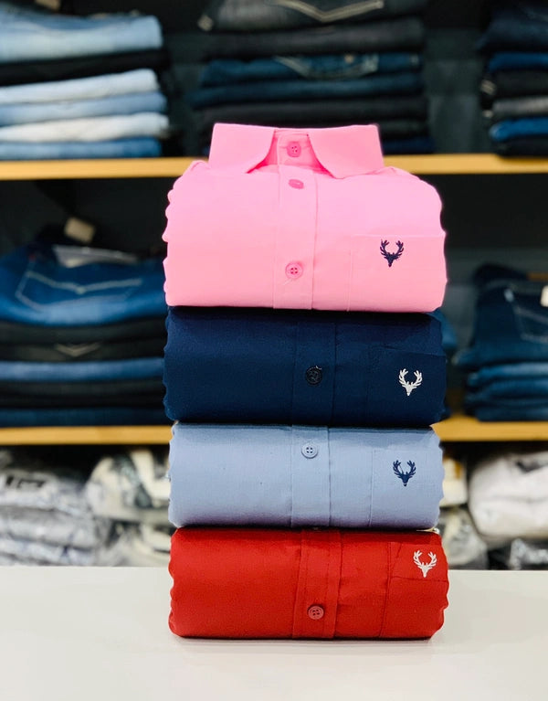 JoolClix™ Premium Solid Casual Shirt