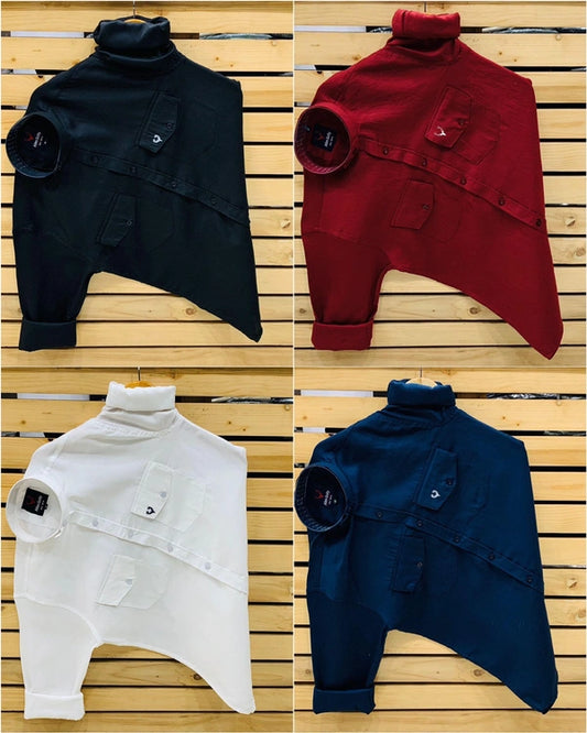 JoolClix™ Premium Solid Casual Shirt – Soft Cotton