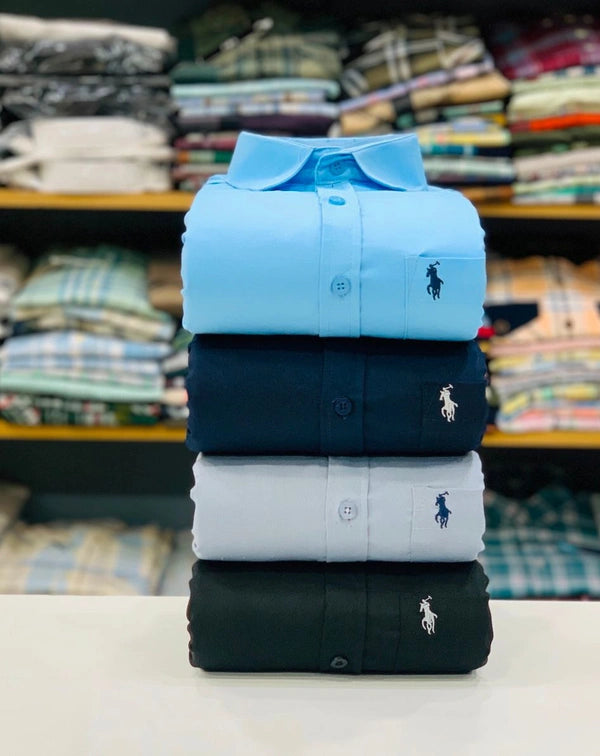 JoolClix™ Premium Solid Casual Shirt – Soft Cotton