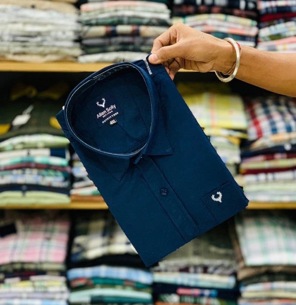 JoolClix™ Premium Solid Casual Shirt – Soft Cotton