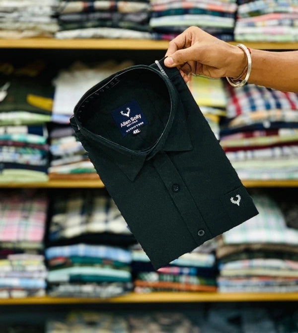 JoolClix™ Premium Solid Casual Shirt – Soft Cotton