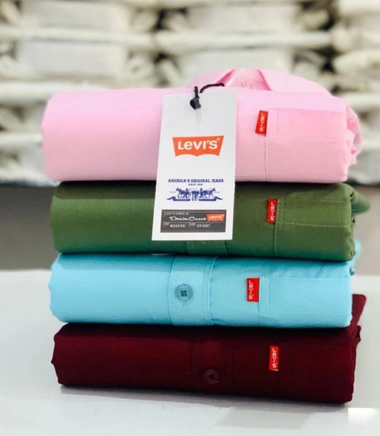 JoolClix™ Premium Solid Casual Shirt – Soft Cotton