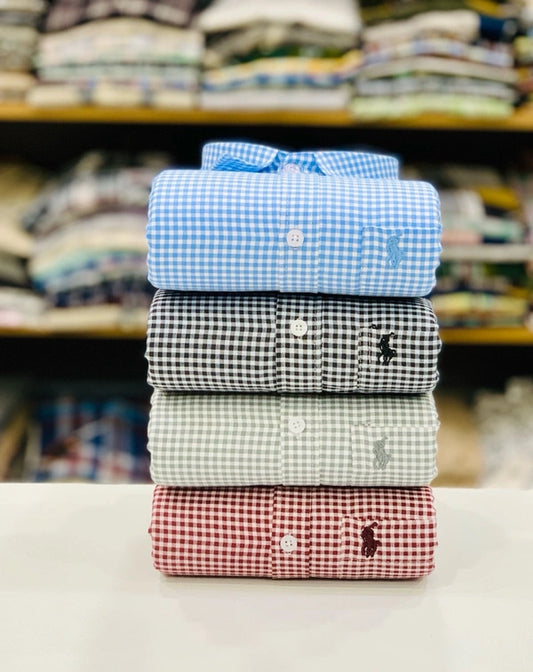 JoolClix™ Gingham Check Casual Shirt