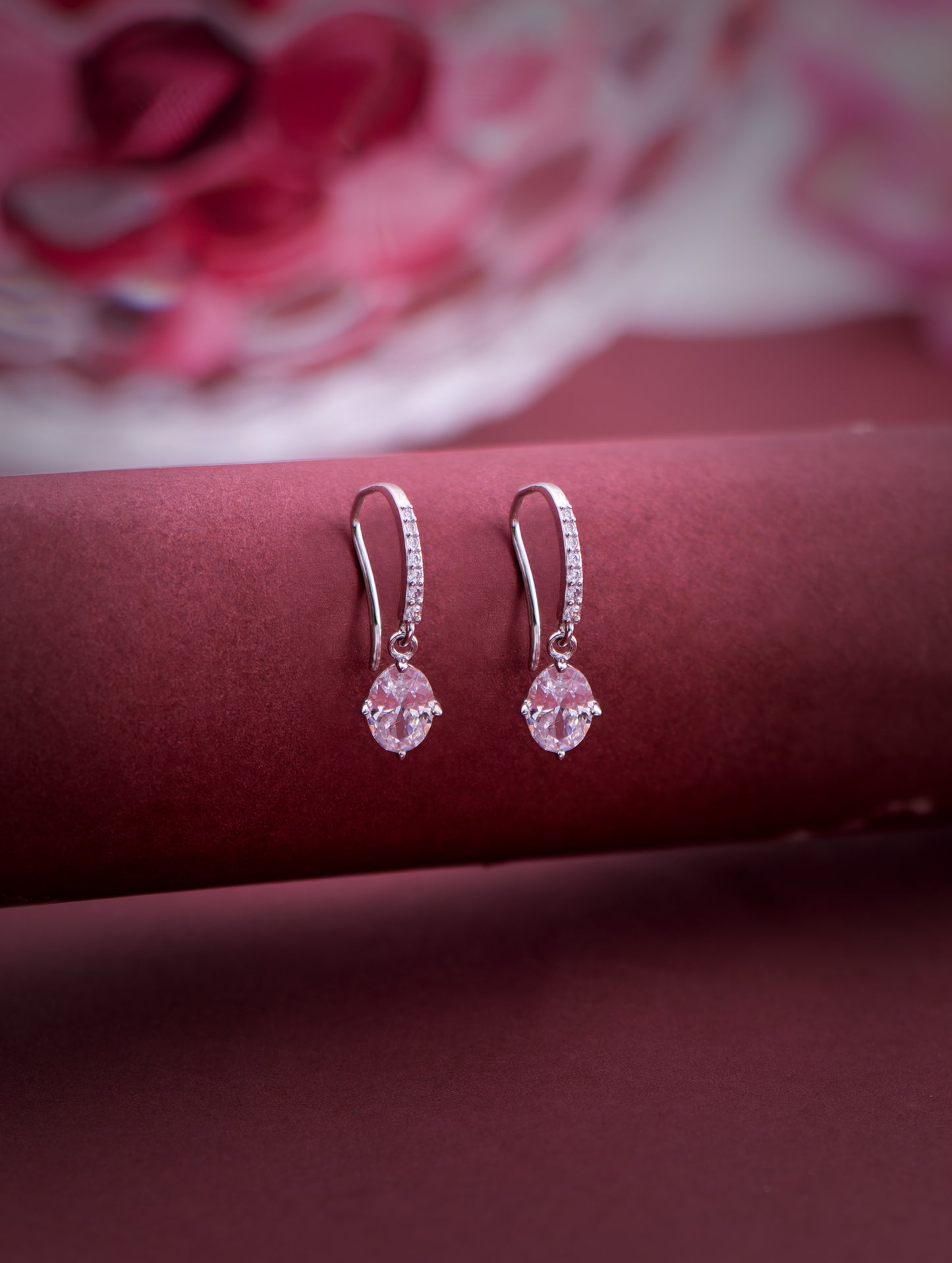 Elegant Teardrop Crystal Dangle Earrings – Sterling Shine Earrings for Women | joolclix